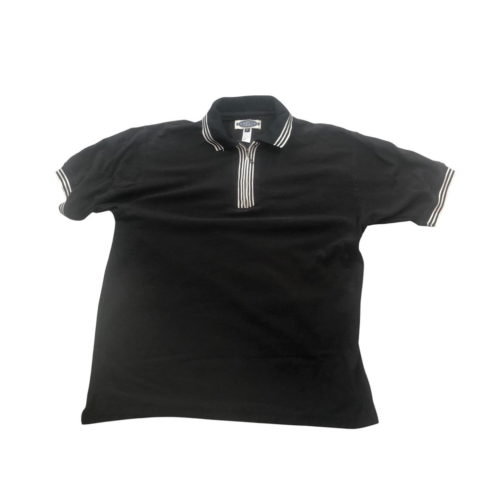 Denim Supply, Men's Black &White Polo Classic Fit Size Medium